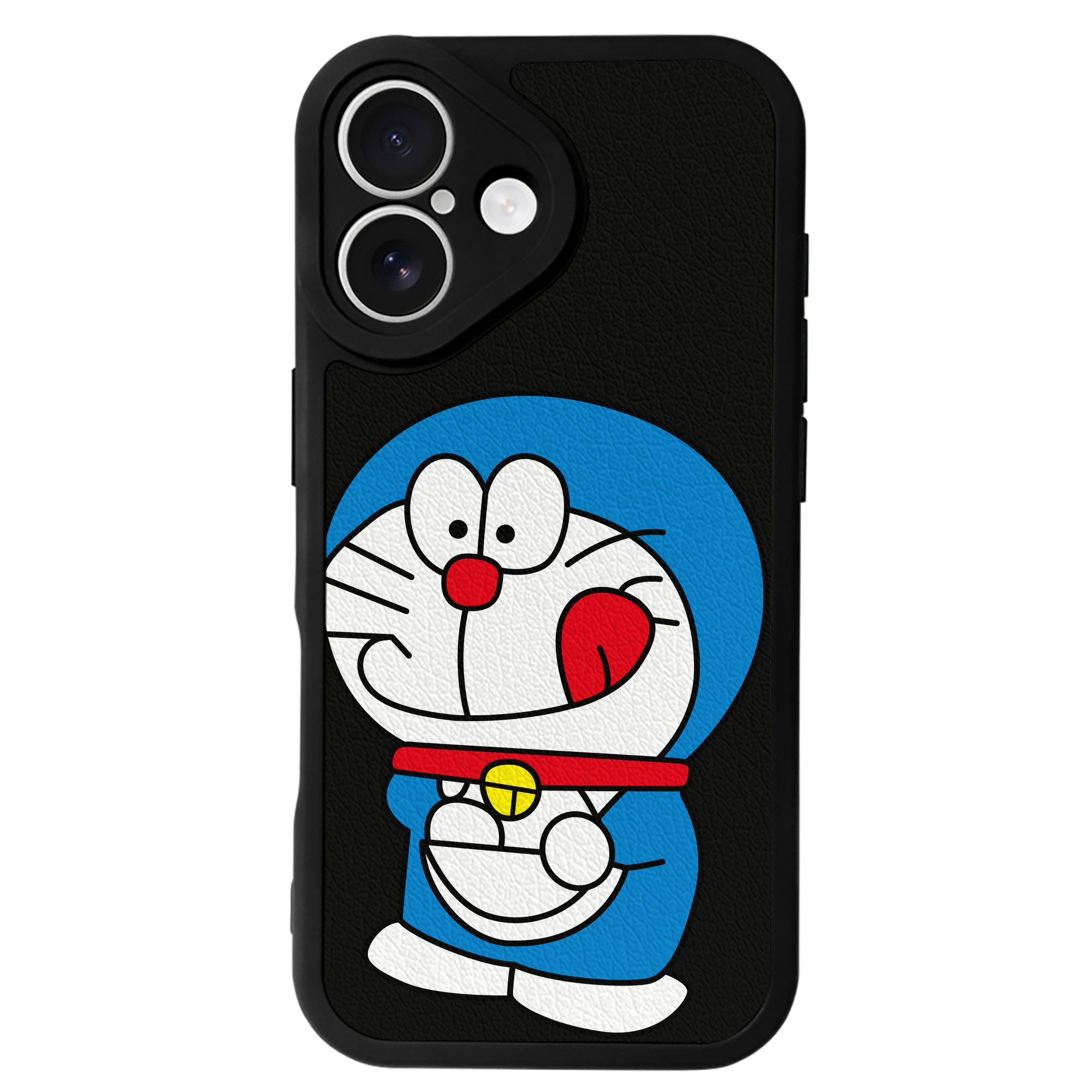 （画像用） ドラえもん Doraemon 【iPhone 16シリーズ対応】シリコンスマホケース（レザー調） 材質：シリコン